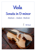 Viola Sonata in D minor cover